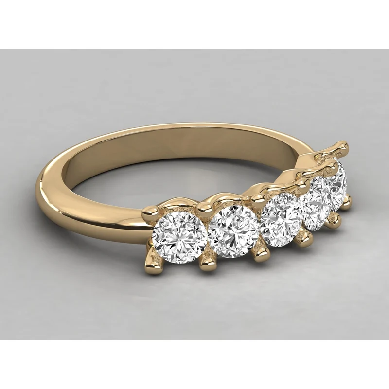 Super Selling High Quality Natural Stone Certified Solitaire Diamond Ring Trendy Third Party Certified Women's Wedding KRISHNAM