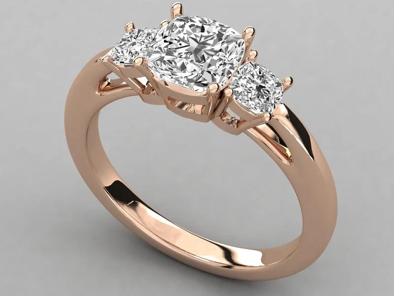 Buy KRISHNAM JEWELS Third Party Certified Natural High Quality Solitaire Diamond Ring Trendy Design for Women Wedding Occasions