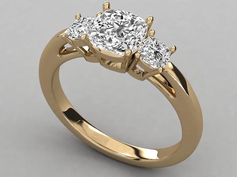 Buy KRISHNAM JEWELS Third Party Certified Natural High Quality Solitaire Diamond Ring Trendy Design for Women Wedding Occasions