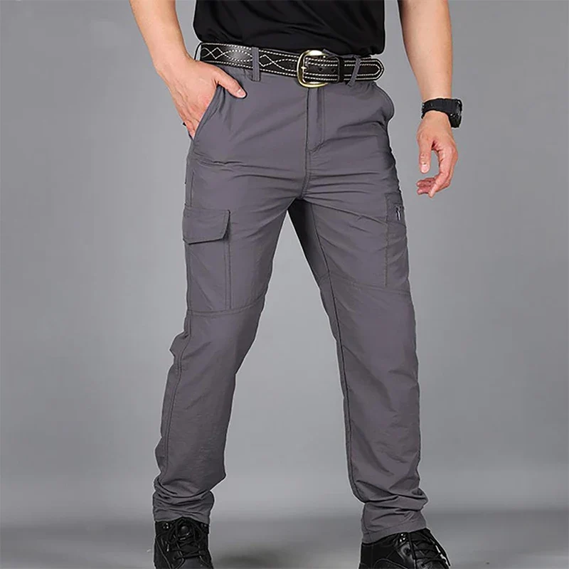 Men Pants Casual Cargo Pants Militari Tactic Army Trousers Male Breathable Waterproof Multi-Pockets Pant Size S-5XL Plus Size