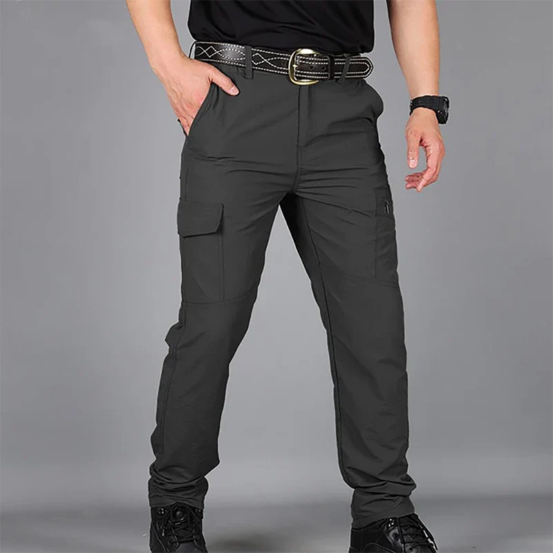 Men Pants Casual Cargo Pants Militari Tactic Army Trousers Male Breathable Waterproof Multi-Pockets Pant Size S-5XL Plus Size