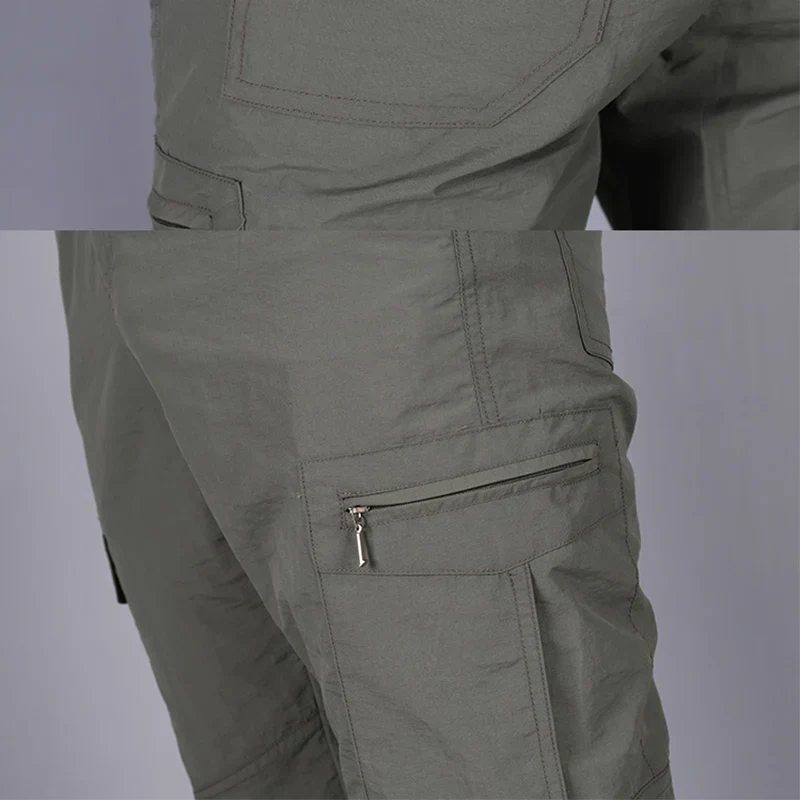 Men Pants Casual Cargo Pants Militari Tactic Army Trousers Male Breathable Waterproof Multi-Pockets Pant Size S-5XL Plus Size