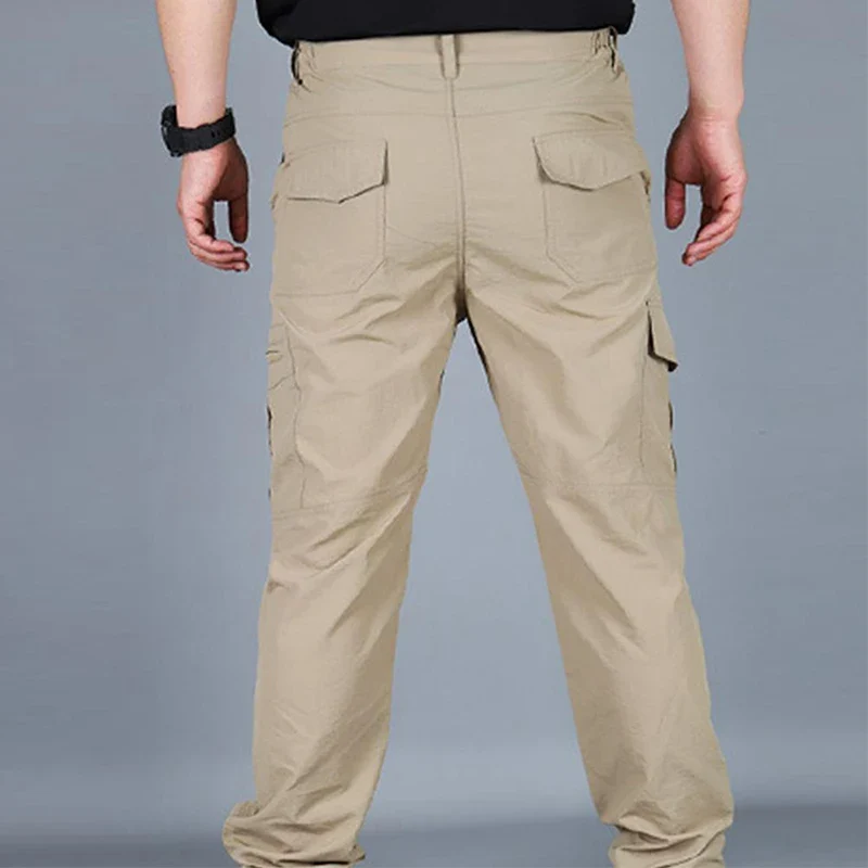 Men Pants Casual Cargo Pants Militari Tactic Army Trousers Male Breathable Waterproof Multi-Pockets Pant Size S-5XL Plus Size