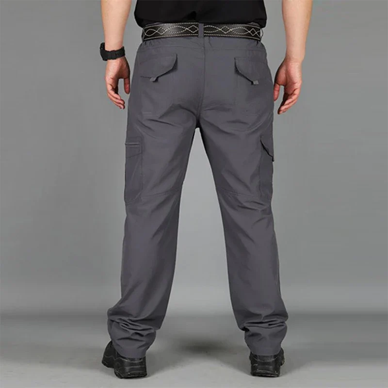 Men Pants Casual Cargo Pants Militari Tactic Army Trousers Male Breathable Waterproof Multi-Pockets Pant Size S-5XL Plus Size