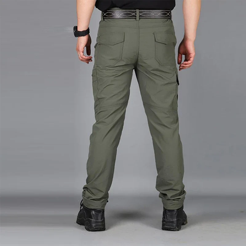 Men Pants Casual Cargo Pants Militari Tactic Army Trousers Male Breathable Waterproof Multi-Pockets Pant Size S-5XL Plus Size