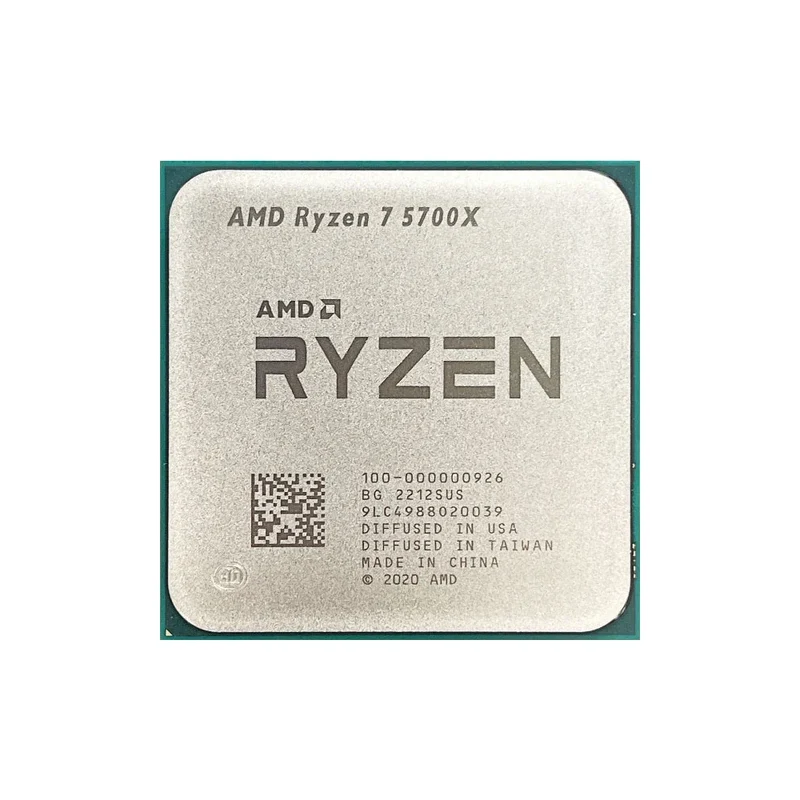 NEW AMD Ryzen 7 5700X 8-Core 16-Thread AM4 Applicable to B550 3.4GHz 65W 7NM L3=32M R7 5700X Gaming Processor DDR4 No Fan