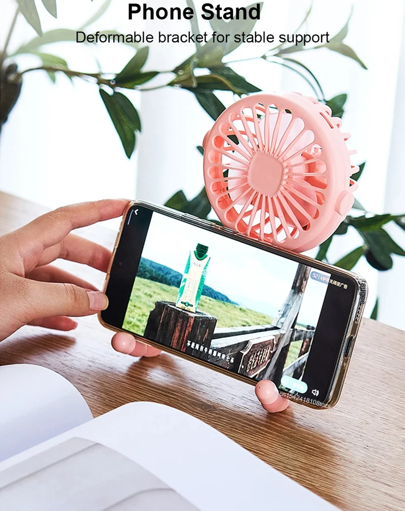 Portable Clip Fan Mini Stroller Fan USB Rechargeable Baby Stroller Octopus Fan 360° Rotate Outdoor Tripod Fan Small Clip Fan
