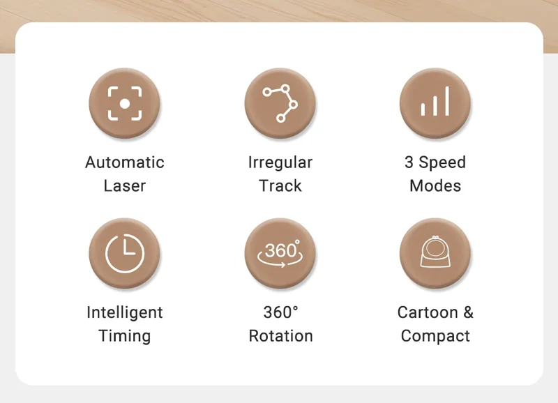 ROJECO Automatic Pet Toy Interactive Adjustable Electric Cat Laser Toy Indoor Smart Teasing Laser Cat Toy For Kitty Dog Supplies