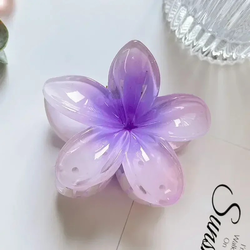 New Flower Shape Hair Claw Clips for Women Girls Barrette Crab Claw Clip Ponytail Hairpins Bath Beach Headwear Hair Accessories