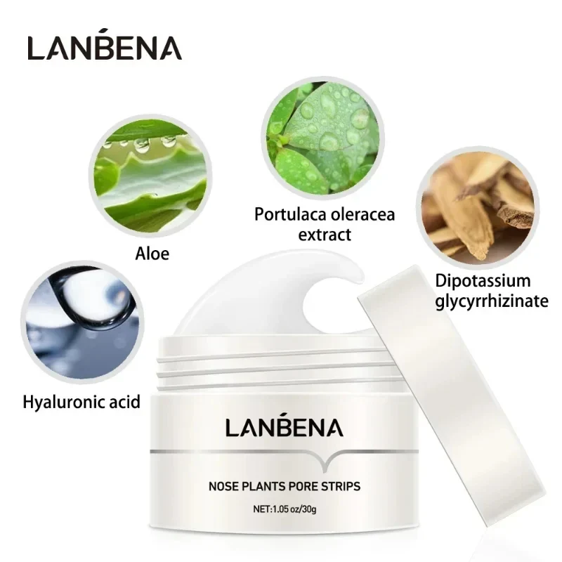 LANBENA Face Mask Blackhead Remover Skin Care Nose Mask Pore Strip Deep Cleaning Peeling Acne Treatment Facial Mask