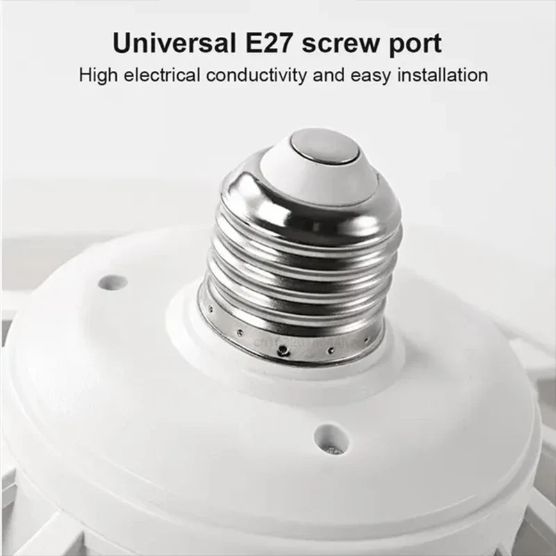 3In1 Ceiling Fan With Lighting Lamp E27 Converter Base With Remote Control For Bedroom Living Home Silent Ac85-265v