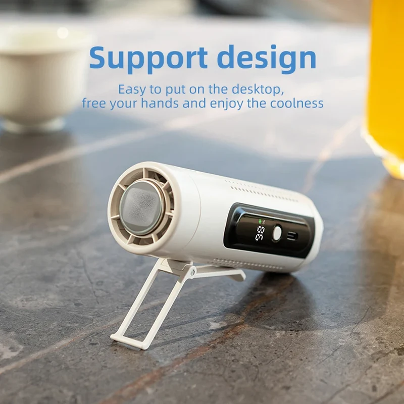 USB Rechargeable Mini Travel Fan 3000mAh High Battery Capacity 3-in-1 Handheld Neck Fan with 199 Levels Wind Speed Pocket Fan