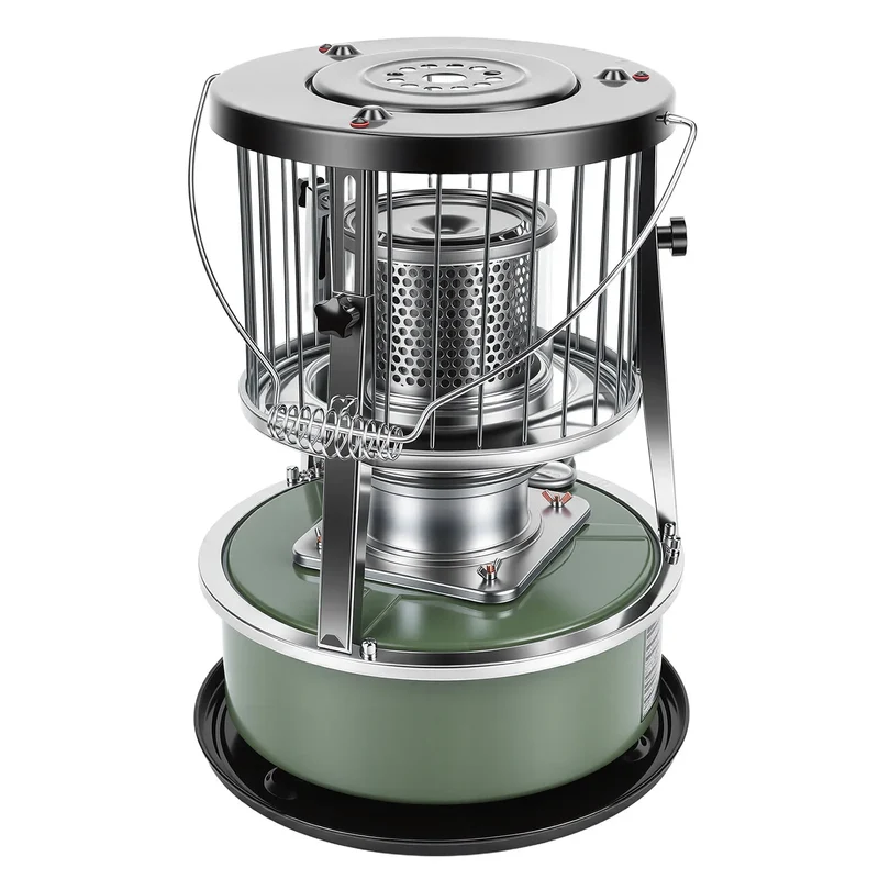 Kerosene Heater Adjustable Height Non Electric Portable 2 in 1 Stove Heater for Camping Garage Adjustable Height Kerosene Heater