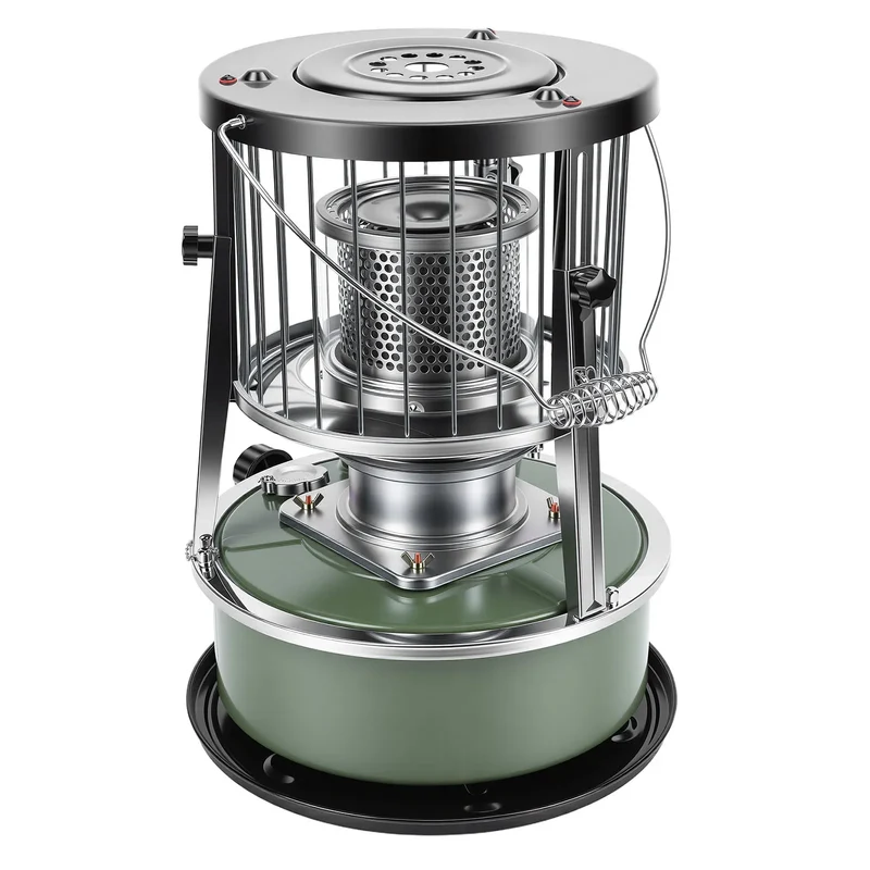 Kerosene Heater Adjustable Height Non Electric Portable 2 in 1 Stove Heater for Camping Garage Adjustable Height Kerosene Heater