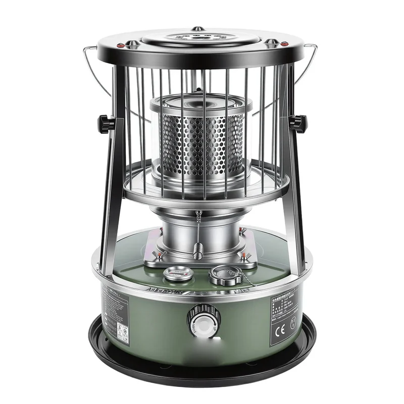 Kerosene Heater Adjustable Height Non Electric Portable 2 in 1 Stove Heater for Camping Garage Adjustable Height Kerosene Heater