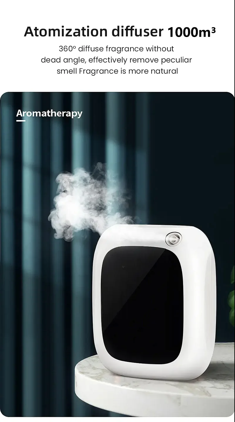 Bluetooth Essential Oils Diffuser Aromatherapy 1500m³ Home Fragrance Auto Flavoring Room Aromatizer Electric Aromatic Oasis