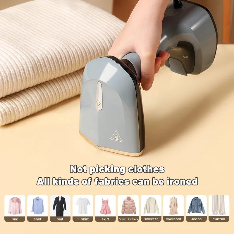Foldable Ironing Machine 1500W Fast-Heat Garment Steamer Household Electric Fabric Steamer for Home Travel Handheld Steam Iron