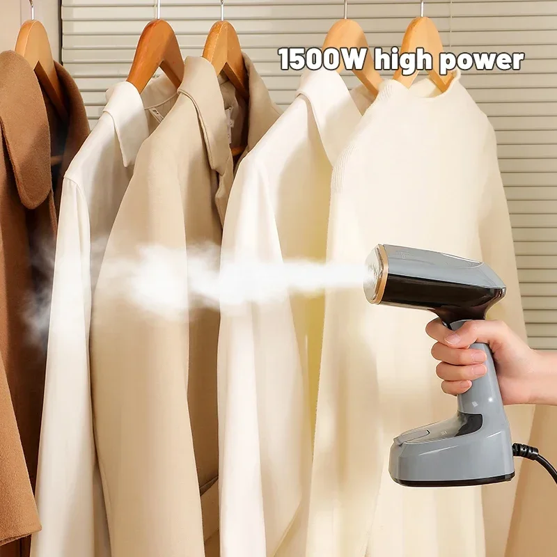 Foldable Ironing Machine 1500W Fast-Heat Garment Steamer Household Electric Fabric Steamer for Home Travel Handheld Steam Iron