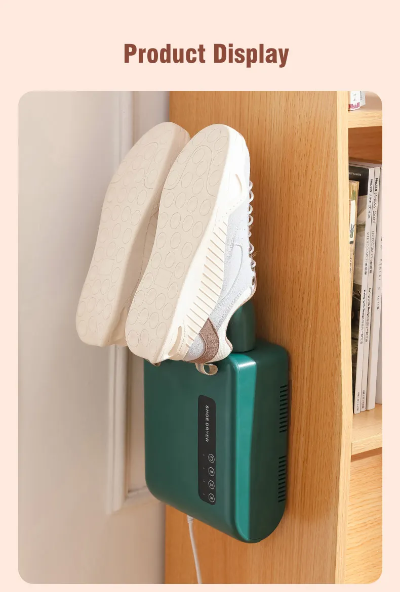 Boots Shoes Dryer Deodorizer with Heat Dehumidifier Device Foot Warmer Heater for Home Adjustable Portable Electric Shoes Dryer