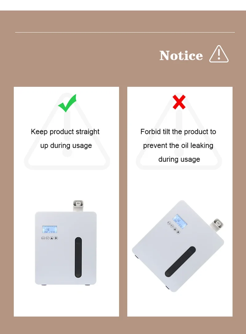 800m³ Essential Oil Diffuser HVAC Air Freshener Scent Machine Aromatizer Wall Mounted Hotel Aroma Oil Diffuser Home Fragrance