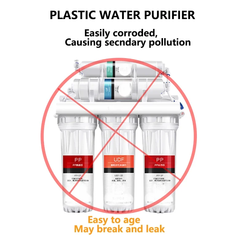 Household Kitchen Ultrafiltration Water Purifier With Tap Stainless Steel Direct Drink Tap Water Purifier Water Filter System