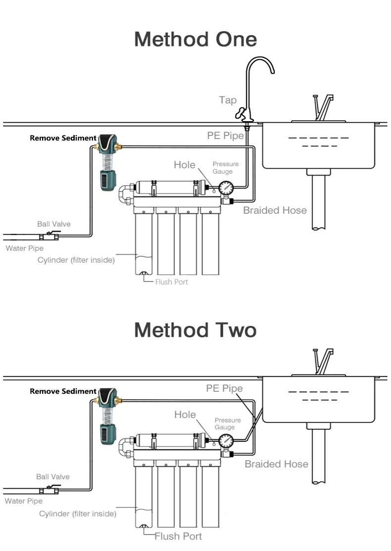 Household Kitchen Ultrafiltration Water Purifier With Tap Stainless Steel Direct Drink Tap Water Purifier Water Filter System