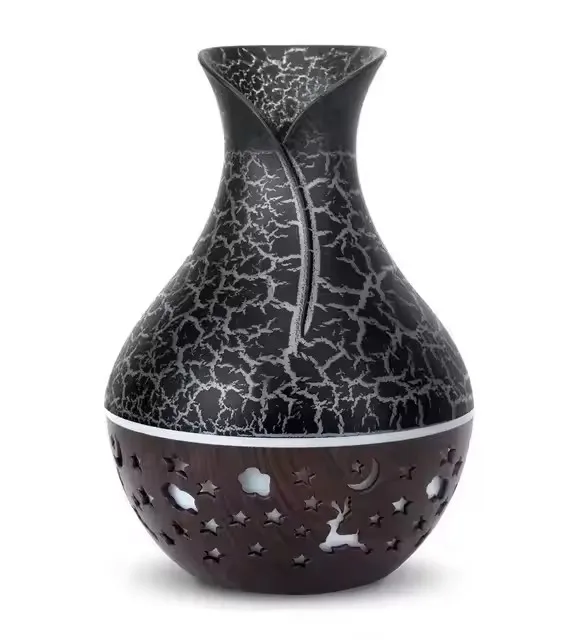 USB Ultrasonic Cool Mist Sprayer Essential Oil Fragrance 200ml Mini Home Wood Grain Air Humidifier Electric Air Aroma Diffuser