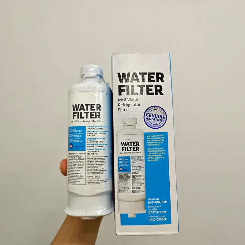 4 PCS DA97-17376B Refrigerator Water Filter Compatible For Samsung HAF-QIN/EXP, HAF-QIN, DA97-08006C, RF28R7351SG, RF23M8070SR