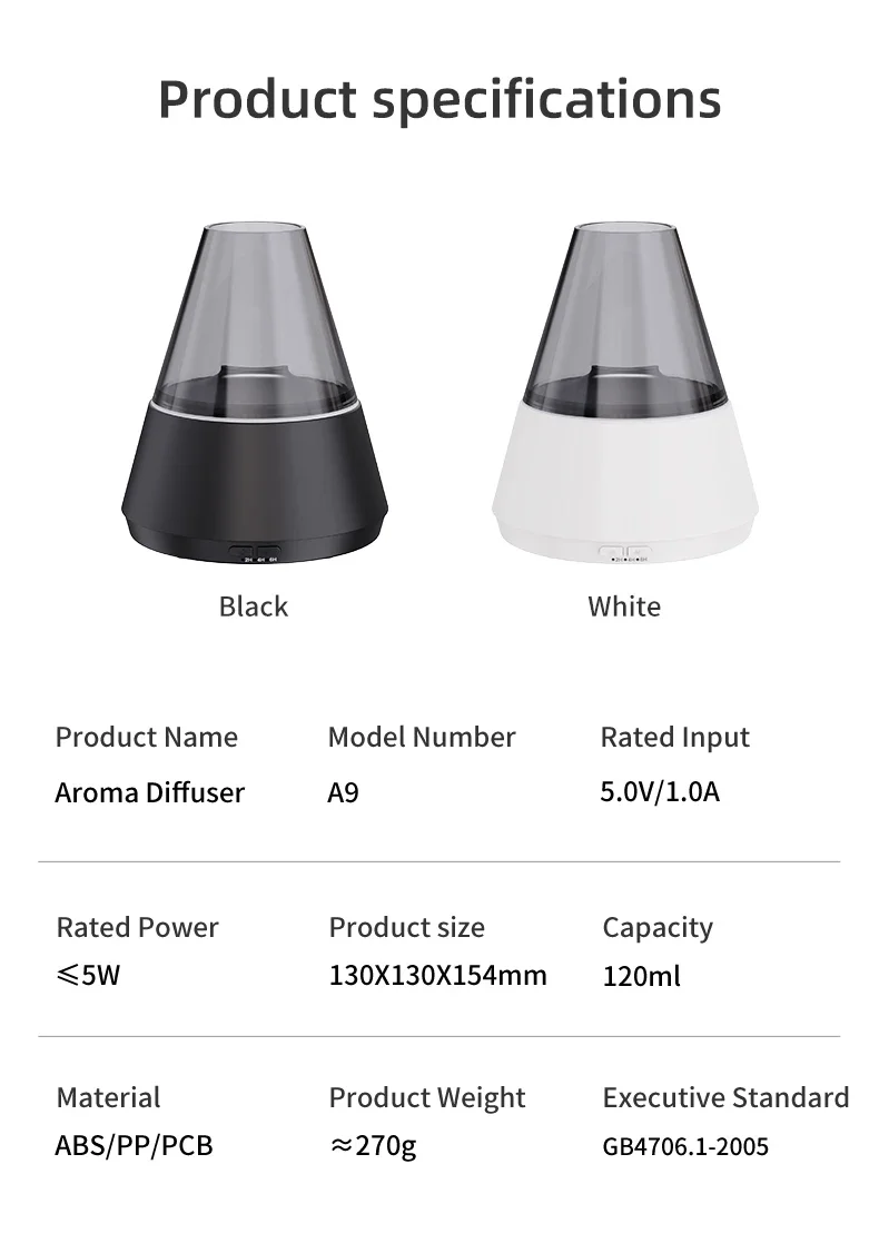 NEWSTYLE Simulated Flame Aroma Diffuser Bonfire Air Humidifier Ultrasonic Cool Mist Maker Fogger LED Essential Oil Lamp Diffuser