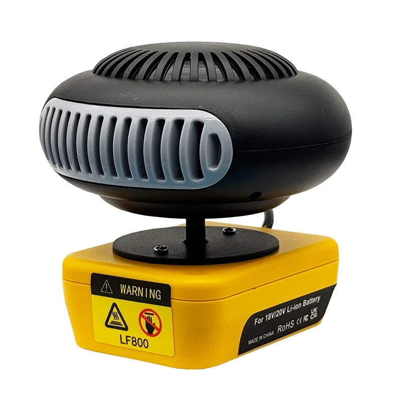 Portable Lithium Electric Power Warm Air Blower Fan Heater Hot&Cold Wind Dual Mode for Makita for Bosch for DeWalt for Milwaukee