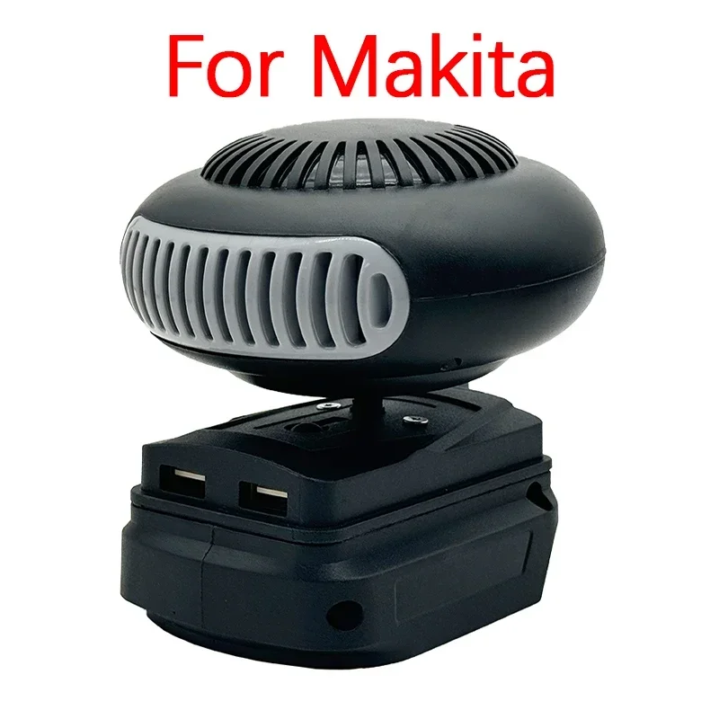 Portable Lithium Electric Power Warm Air Blower Fan Heater Hot&Cold Wind Dual Mode for Makita for Bosch for DeWalt for Milwaukee
