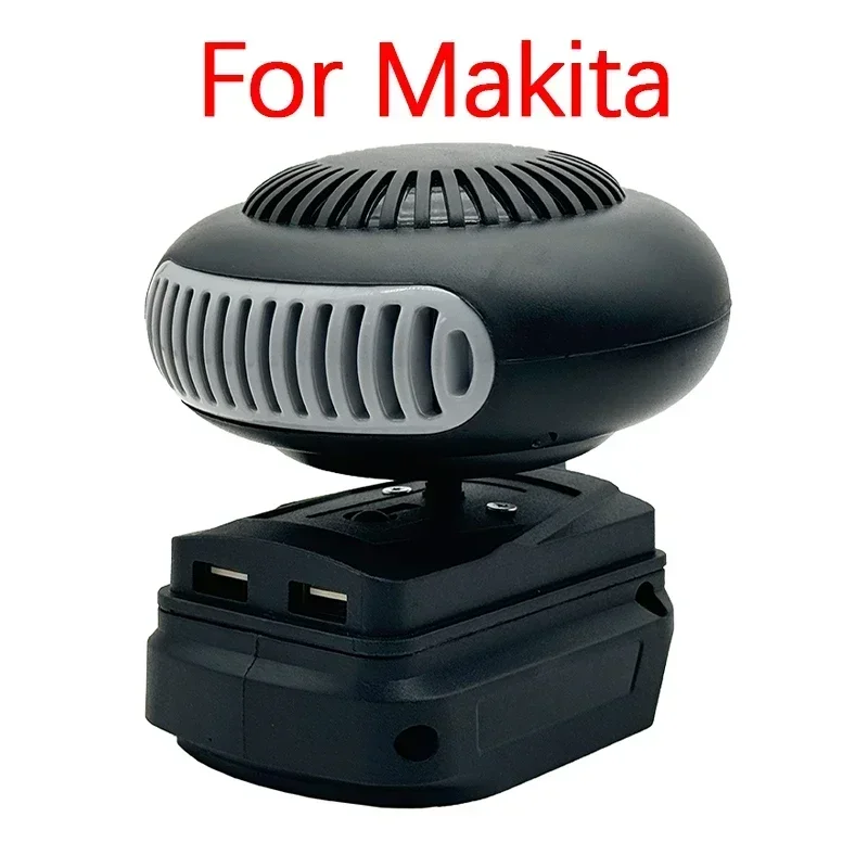 Portable Lithium Electric Power Warm Air Blower Fan Heater Hot&Cold Wind Dual Mode for Makita for Bosch for DeWalt for Milwaukee