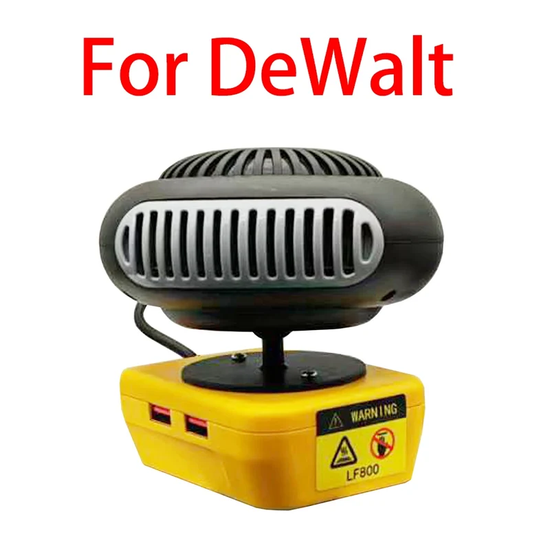 Portable Lithium Electric Power Warm Air Blower Fan Heater Hot&Cold Wind Dual Mode for Makita for Bosch for DeWalt for Milwaukee