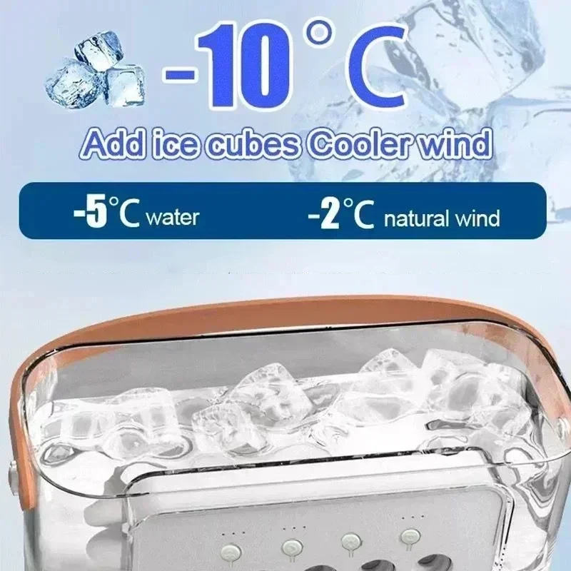 3 in 1 Fan Air Conditioner Home Mini Cooler LED Night Light Portable Humidifier Air Conditioning Fan Office Home Fan