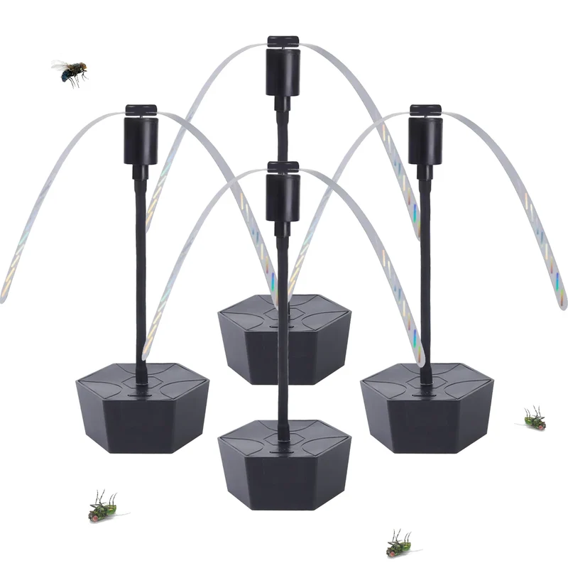 Retractable Fly Repellent Fan - USB Rechargeable Battery Powered, Outdoor Party Bug Deterrent Device