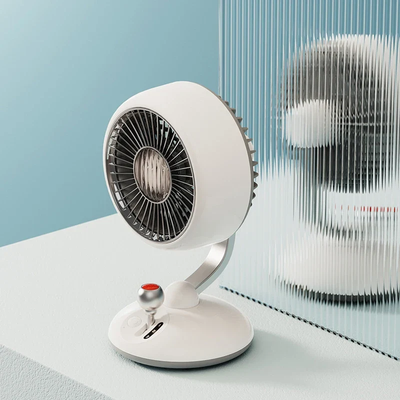 Desktop Fan Kart Creative Digital Display Shaking Head High-speed Circulation Fan Mute Long Endurance Electric Fan