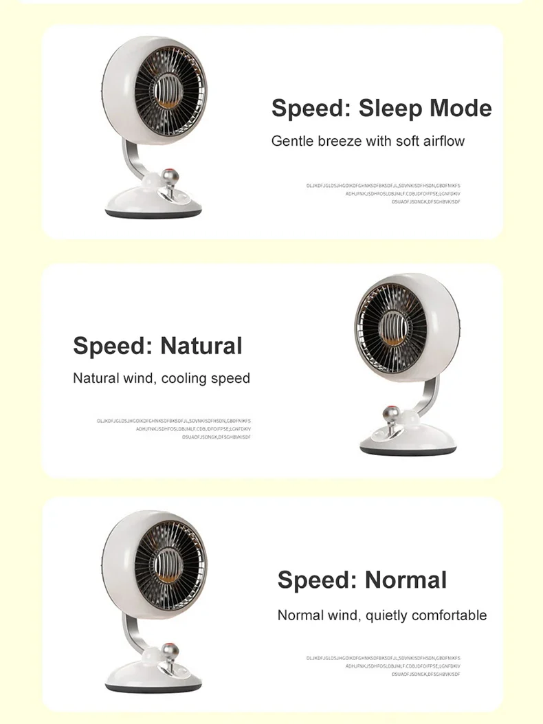Desktop Fan Kart Creative Digital Display Shaking Head High-speed Circulation Fan Mute Long Endurance Electric Fan