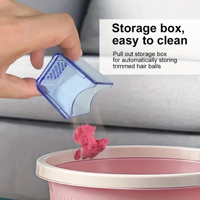 Electric Lint Remover - Battery Powered Hairball Trimmer for Clothes and Furniture - Easily Removes Lint and Hairballs