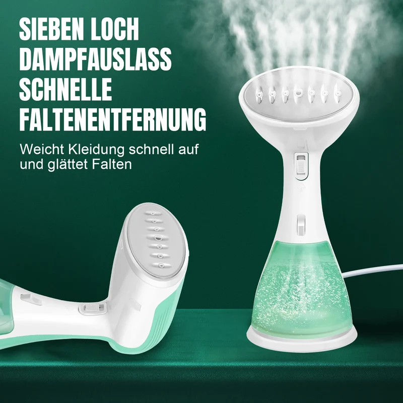 BRIEFNESS 2000W Handheld Steamer for Clothes, 30s Heat-up, Portable Garment Wrinkle Remover, Travel/Home Use, Fast Steam Iron