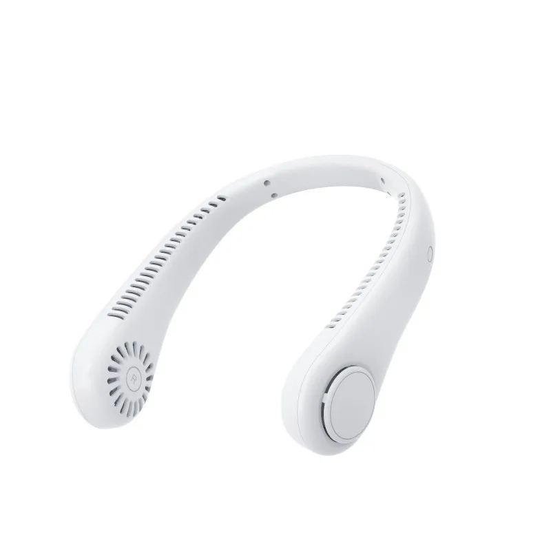 Fan Long Battery Neck Portable No Bladeless Hanging Neck Rechargeable Air Cooler 3 Speed Mini Summer Sport Fan 1200mAh