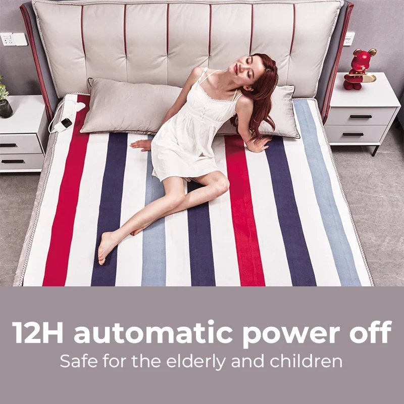 Smart Timer Switch Thicker Electric Blanket Heated Blanket Electric Blanket Double Single Manta Electric Mat Body Warmer Heater