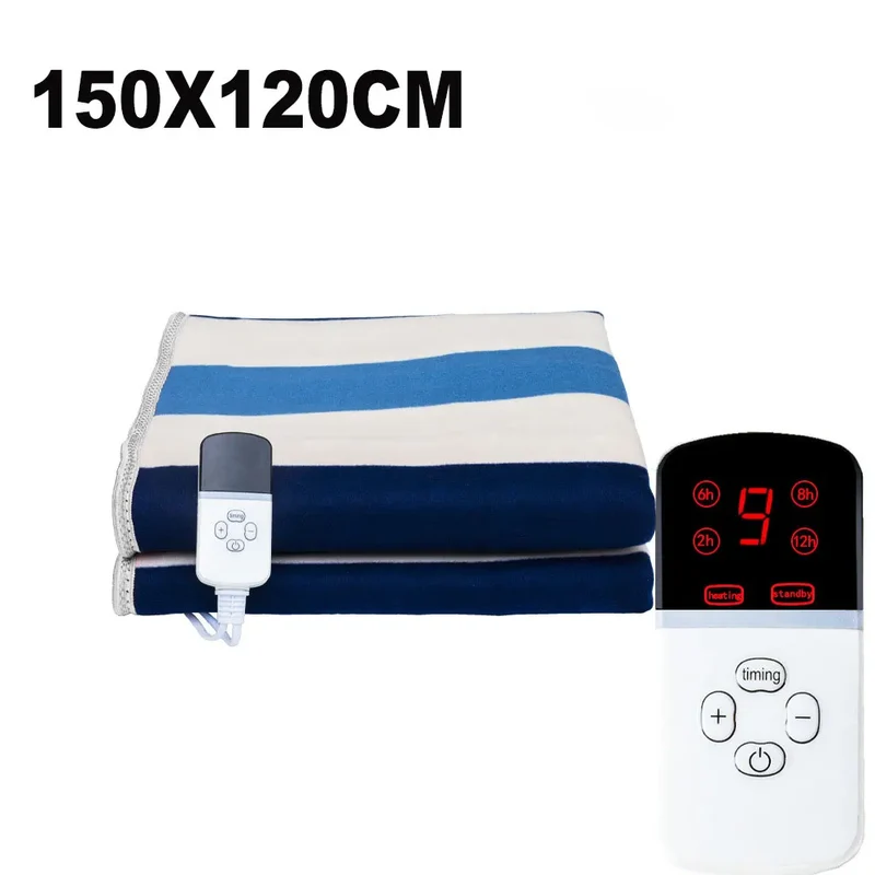 Smart Timer Switch Thicker Electric Blanket Heated Blanket Electric Blanket Double Single Manta Electric Mat Body Warmer Heater