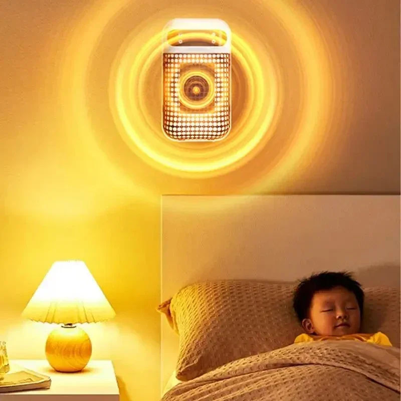 Wall Outlet Heater Plug-in Portable Household Electric Warmer Small Bathroom Heating Fans Home Heater with Remote Control