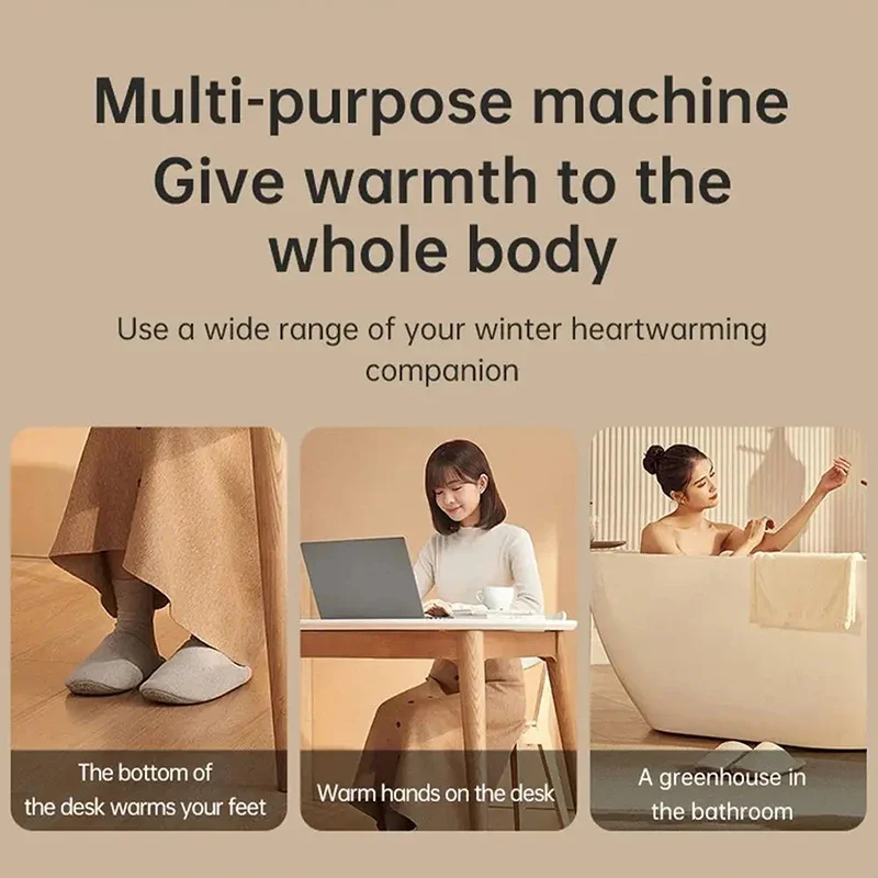 Wall Outlet Heater Plug-in Portable Household Electric Warmer Small Bathroom Heating Fans Home Heater with Remote Control