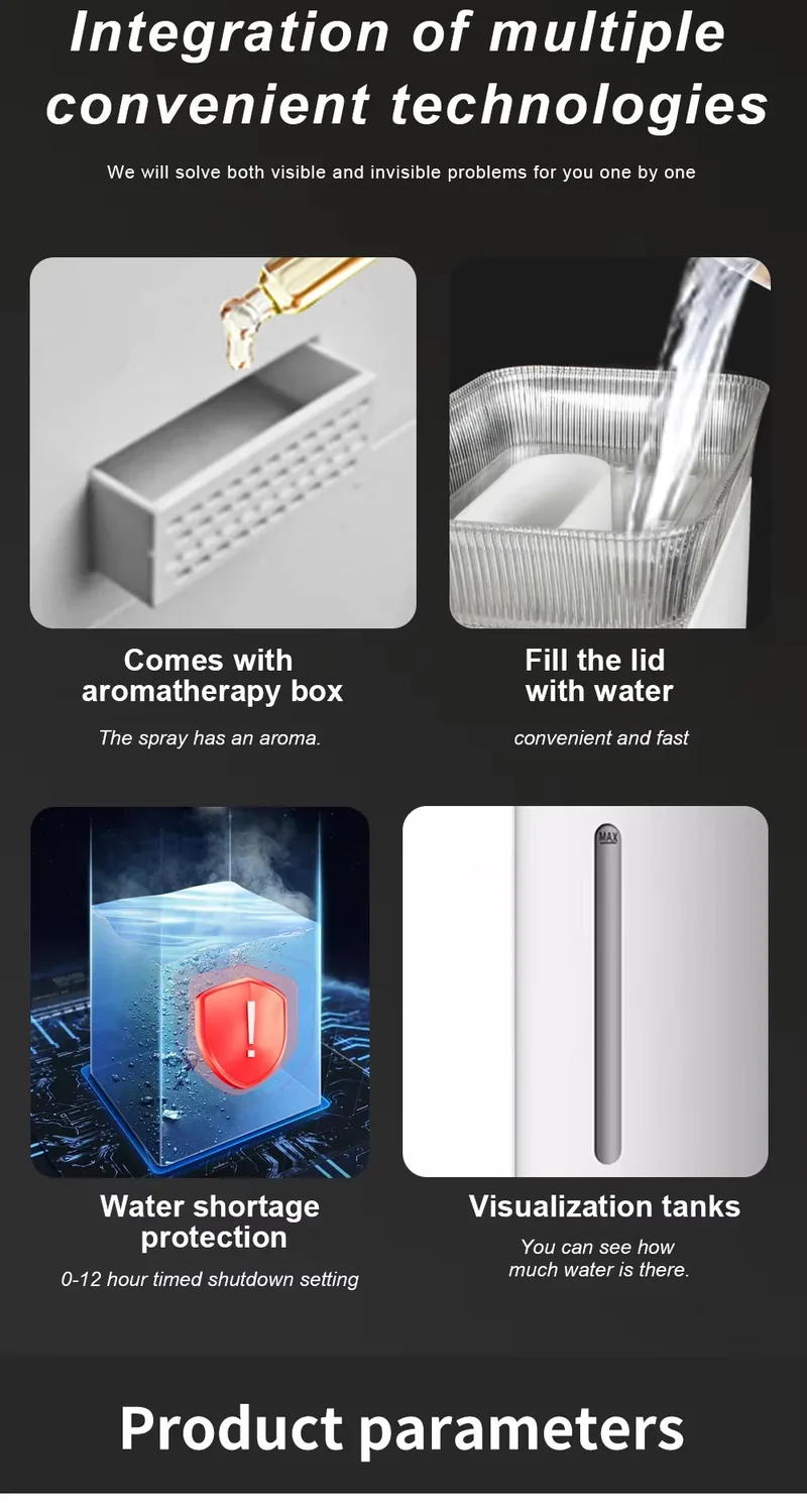 2025 New 13L Smart Humidifier with Warm Mist & Cool Mist Dual Mode, 360° Nozzle Energy Saving, Easy Clean for Home Office
