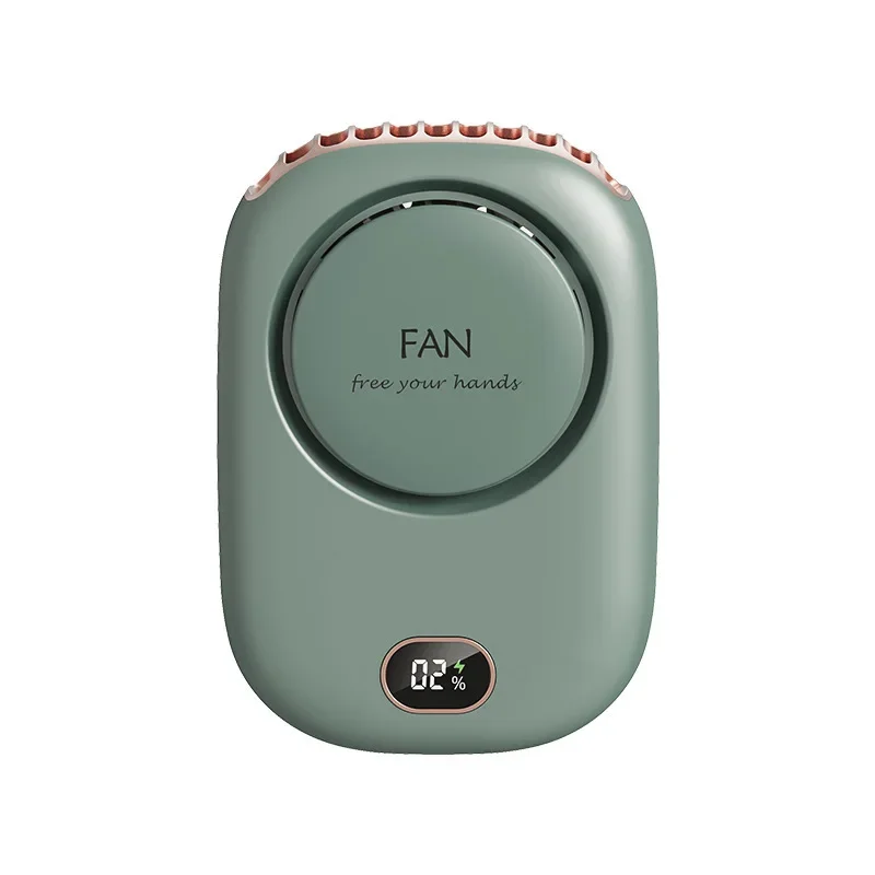 New Portable Mini Fan Hanging Handheld Fan Rechargeable Bladeless Turbo Ultra Quiet Student Hand Held Fan Outdoor Sports Travel