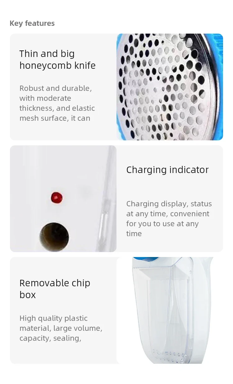 Portable Household Hair Ball Trimmer Electric Lint Remover Sweater Shaver Clothes