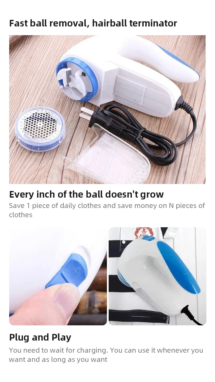 Portable Household Hair Ball Trimmer Electric Lint Remover Sweater Shaver Clothes