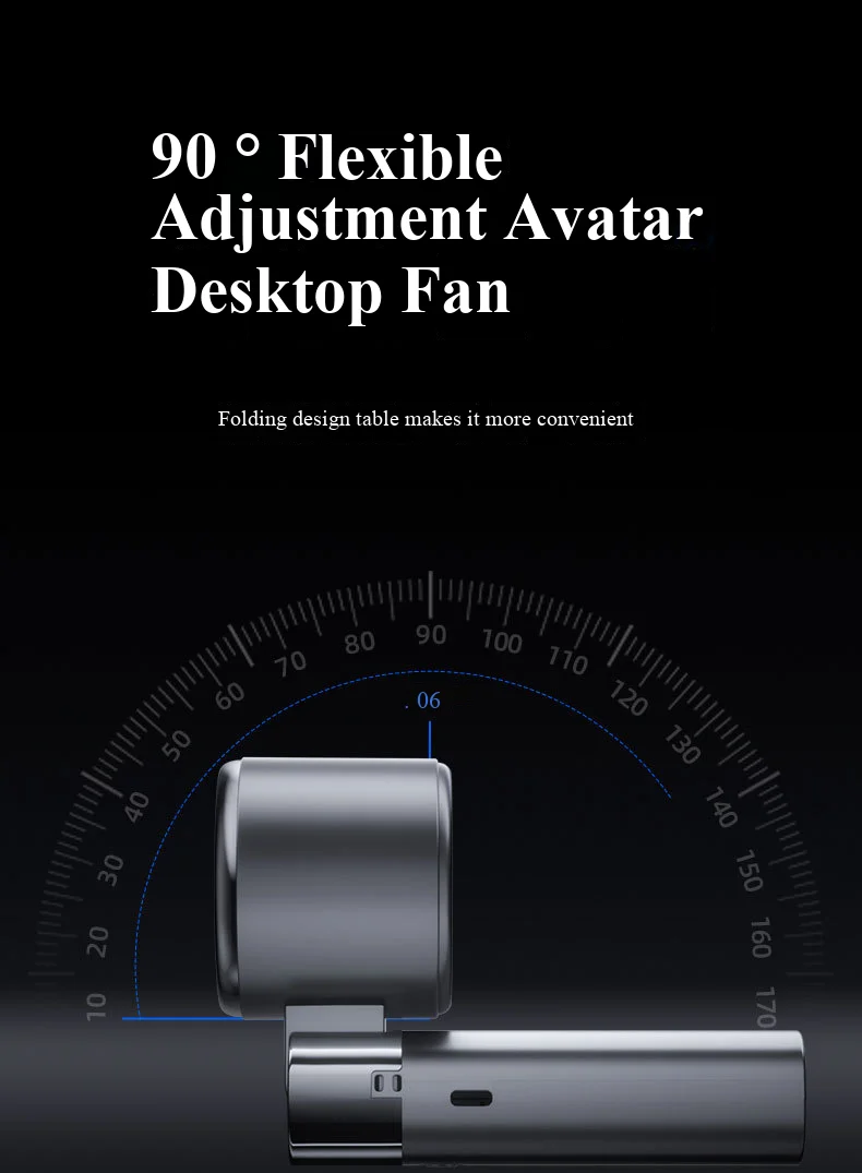 Handheld Fan with Semiconductor Cooling, Ice Compress, Ultra-Long Battery Life, Foldable Tabletop, Digital Display, Mini Fan