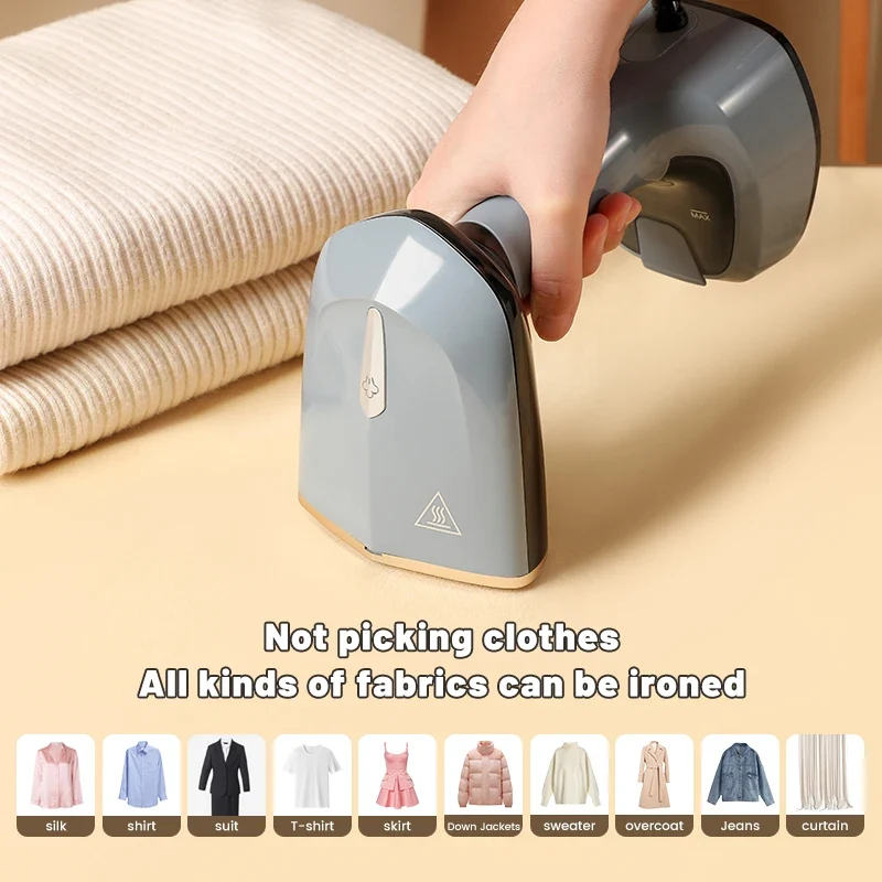 Fast-Heat Garment Steamer Foldable Ironing 1500W Machine Household Electric Fabric Steamer for Home Travel Handheld Steam Iron